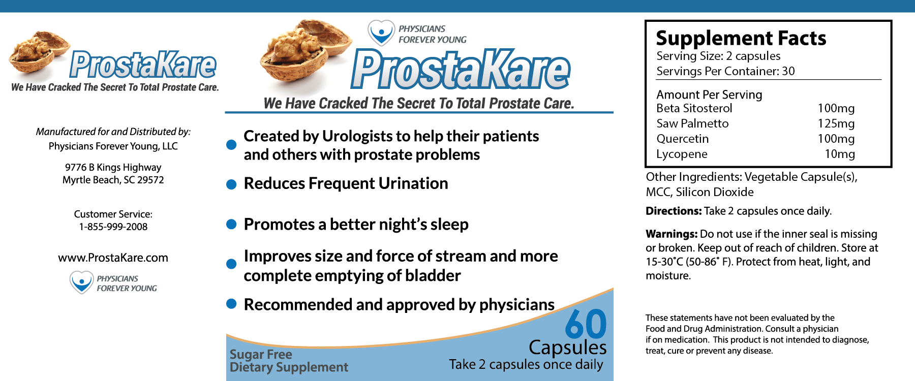 ProstaKare –Prostate Health Supplement Facts